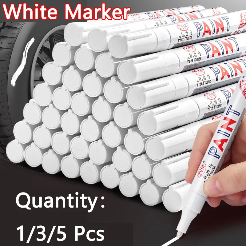 White Waterproof Marker Pens – Oily Gel Brush Set White Waterproof Marker Pens – Oily Gel Brush Set