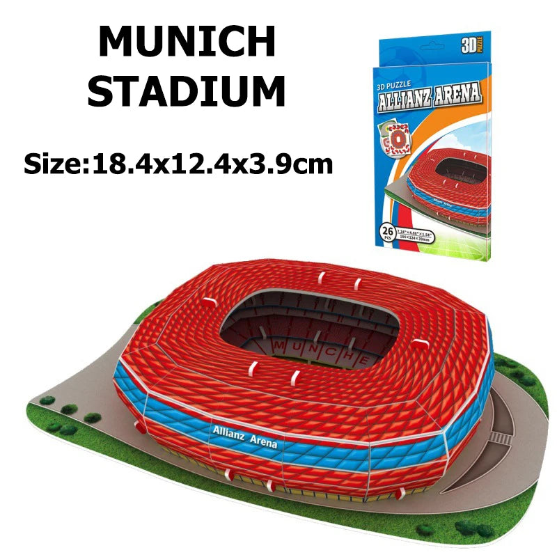 3D DIY Mini Football Stadium Puzzle – Model Building Kit for Fans & Kids 3D DIY Mini Football Stadium Puzzle – Model Building Kit for Fans & Kids
