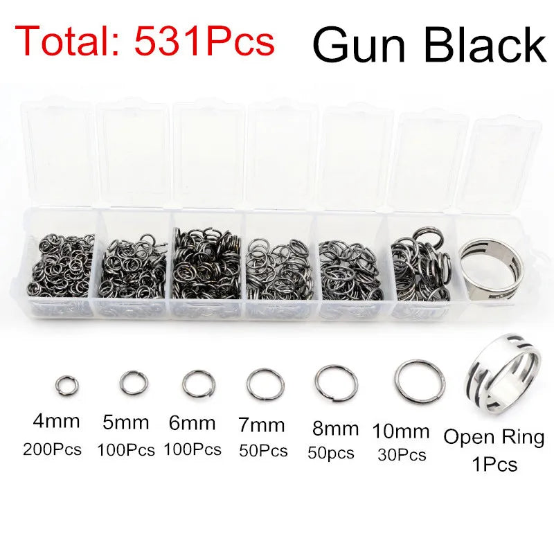Multi-Size Open Jump Rings Set – 8 Colors, 3-10mm Multi-Size Open Jump Rings Set – 8 Colors, 3-10mm