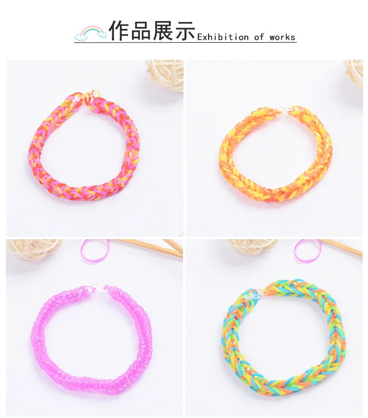Colorful Loom Bands DIY Bracelet Kit Colorful Loom Bands DIY Bracelet Kit