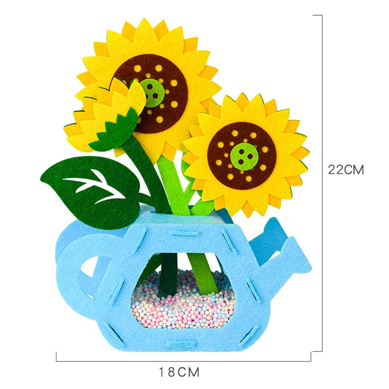 Montessori DIY Felt Flower Craft Kit Montessori DIY Felt Flower Craft Kit