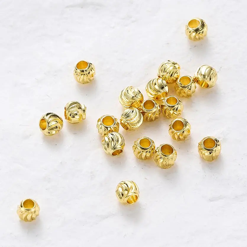 20pcs 18K Gold Plated Flower Spacer Beads 20pcs 18K Gold Plated Flower Spacer Beads