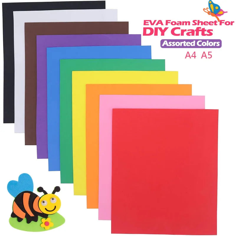 5-10pcs EVA Foam Sheets Craft Paper Set 5-10pcs EVA Foam Sheets Craft Paper Set