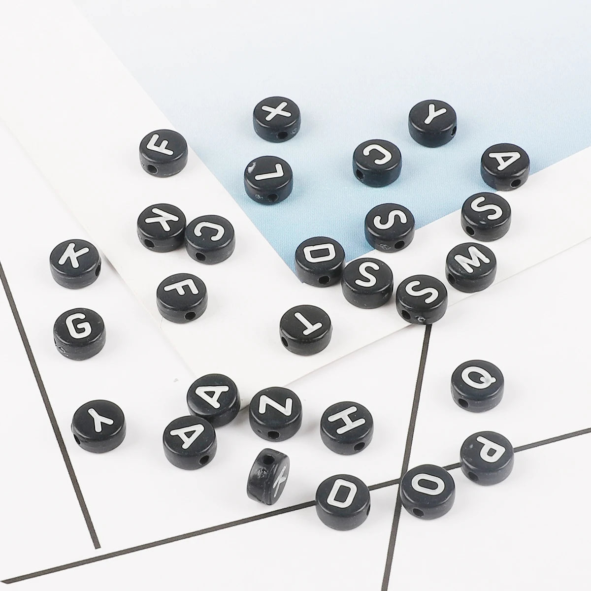 7mm Alphabet Acrylic Beads – 100pcs Kit 7mm Alphabet Acrylic Beads – 100pcs Kit