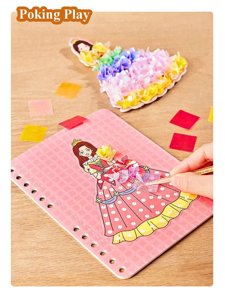 DIY Princess Poking Painting Craft Kit DIY Princess Poking Painting Craft Kit