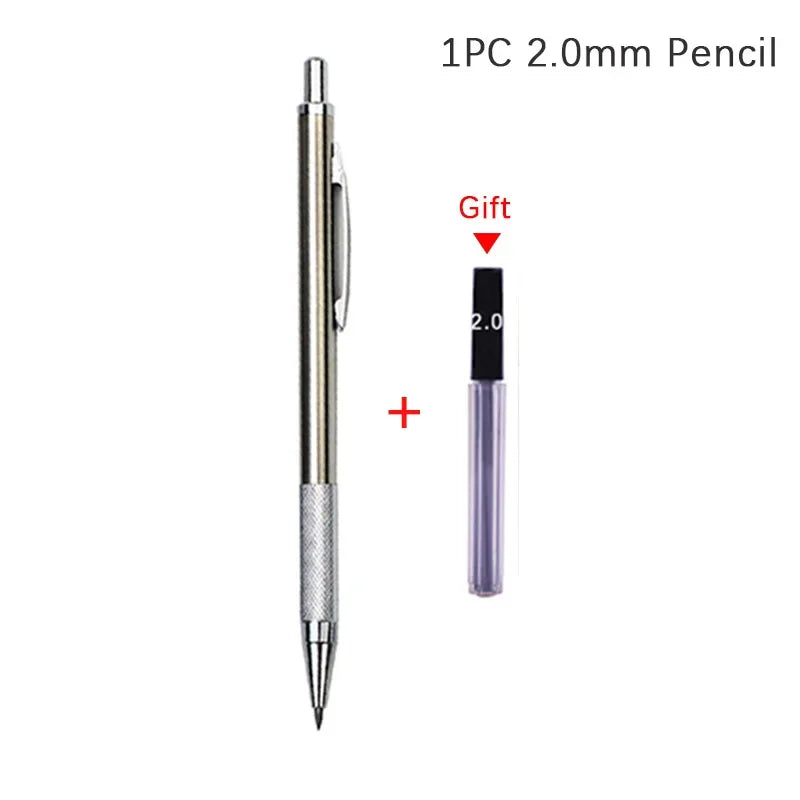 Full Metal Mechanical Pencil Set – 0.3 to 2.0mm Full Metal Mechanical Pencil Set – 0.3 to 2.0mm
