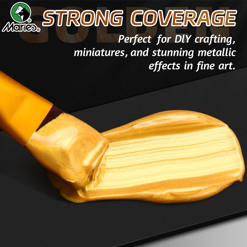 Marie's Metallic Acrylic Paint – 50ml Pearlescent Bottle Marie's Metallic Acrylic Paint – 50ml Pearlescent Bottle