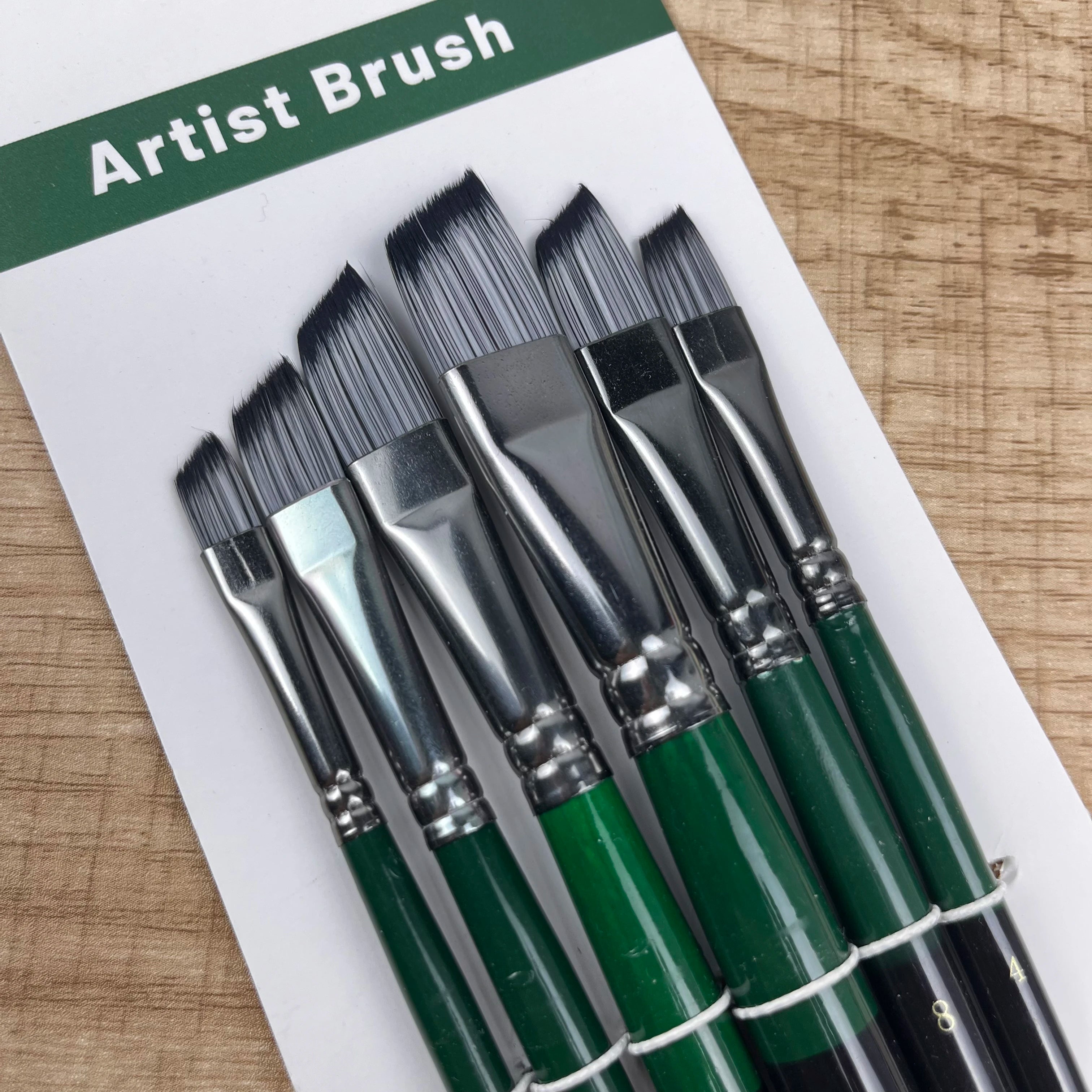 Yutiars 6pc Artist Paint Brush Set – Nylon Brushes for Watercolor, Acrylic & Oil Yutiars 6pc Artist Paint Brush Set – Nylon Brushes for Watercolor, Acrylic & Oil