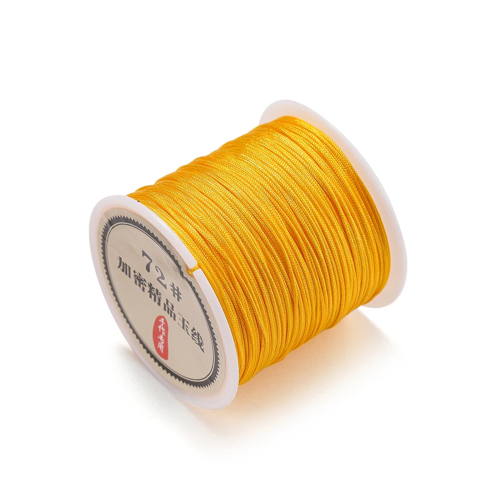 50M Nylon Chinese Knot Cord – 0.8mm Braided String for DIY Jewelry & Tassels 50M Nylon Chinese Knot Cord – 0.8mm Braided String for DIY Jewelry & Tassels