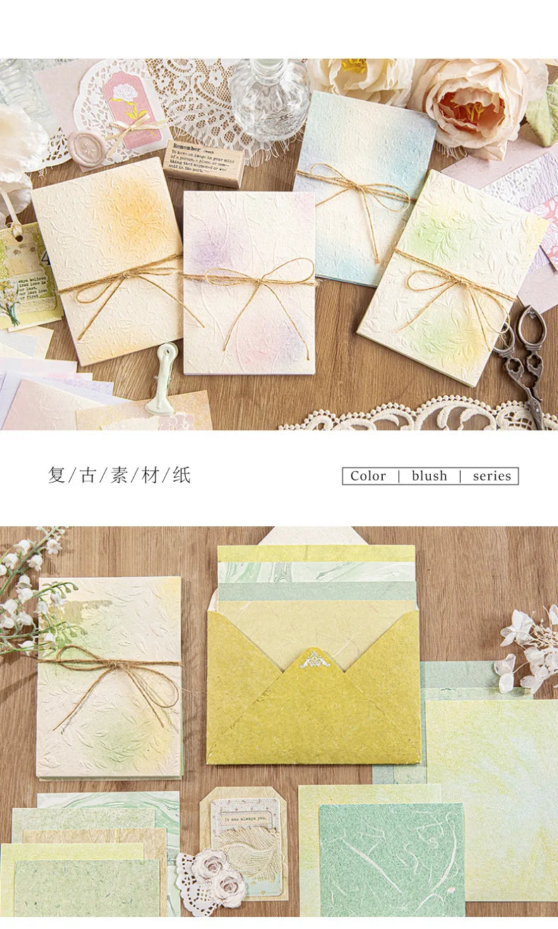 23 Sheets Color Gradation Blush Paper for Scrapbooking 23 Sheets Color Gradation Blush Paper for Scrapbooking