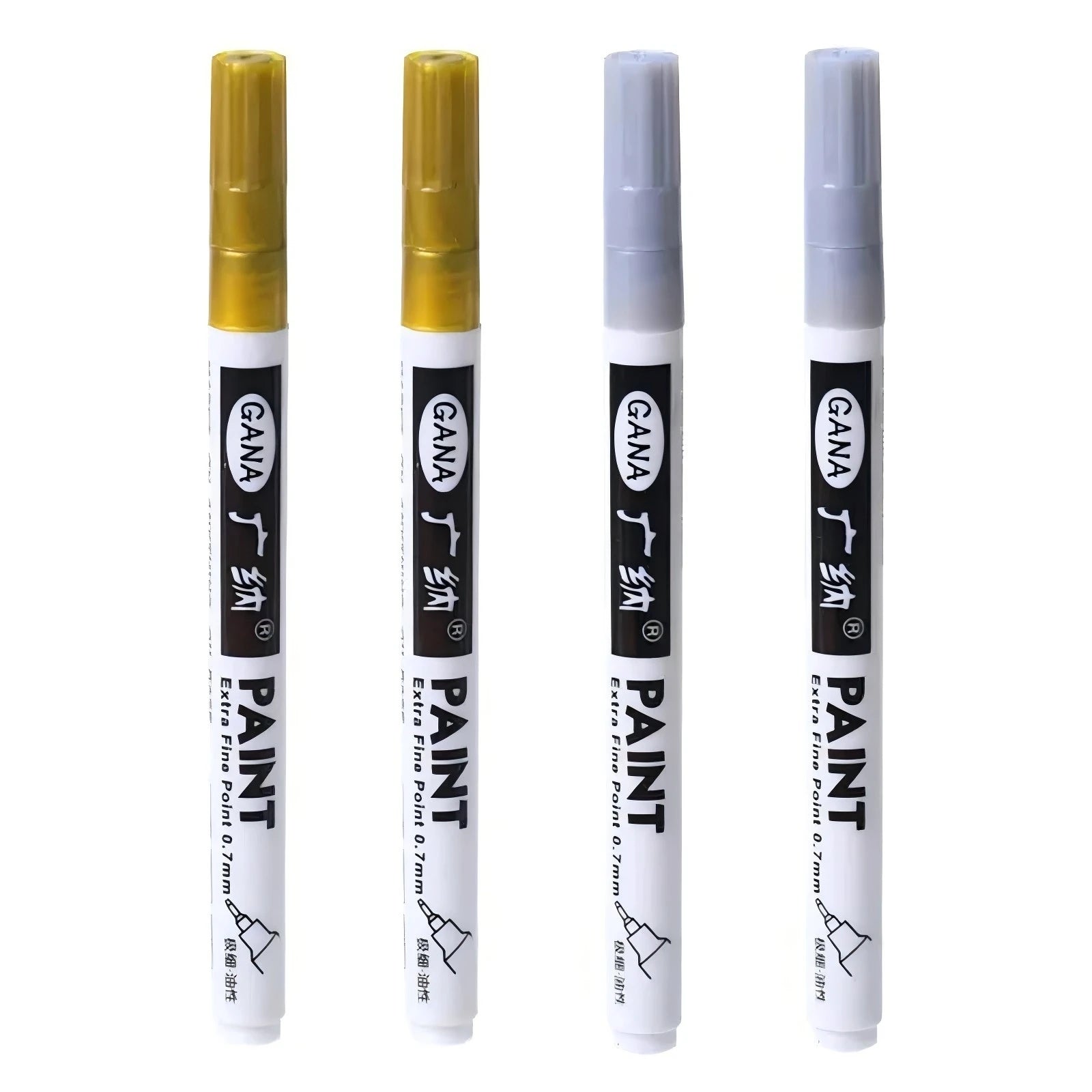 Guangna Metallic Paint Markers – Gold & Silver (1–2 pcs) Guangna Metallic Paint Markers – Gold & Silver (1–2 pcs)