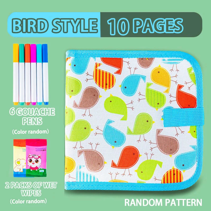 Reusable Doodle Book – 12 Pen Drawing Pad for Kids Reusable Doodle Book – 12 Pen Drawing Pad for Kids