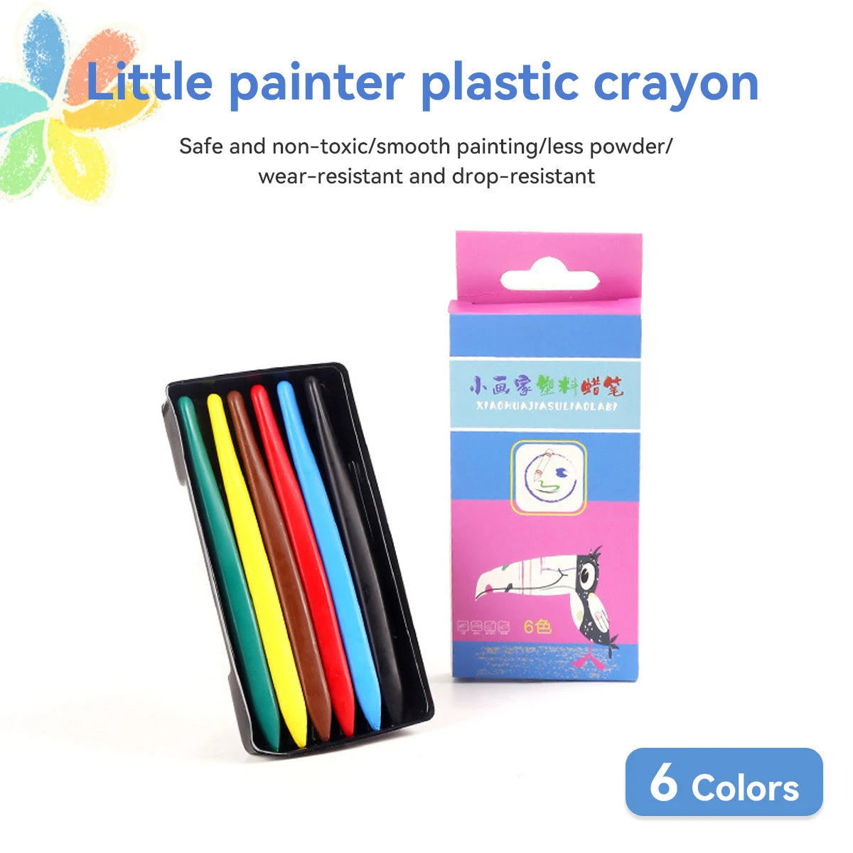 Washable Plastic Crayons – 12/18/24/36 Colors Washable Plastic Crayons – 12/18/24/36 Colors