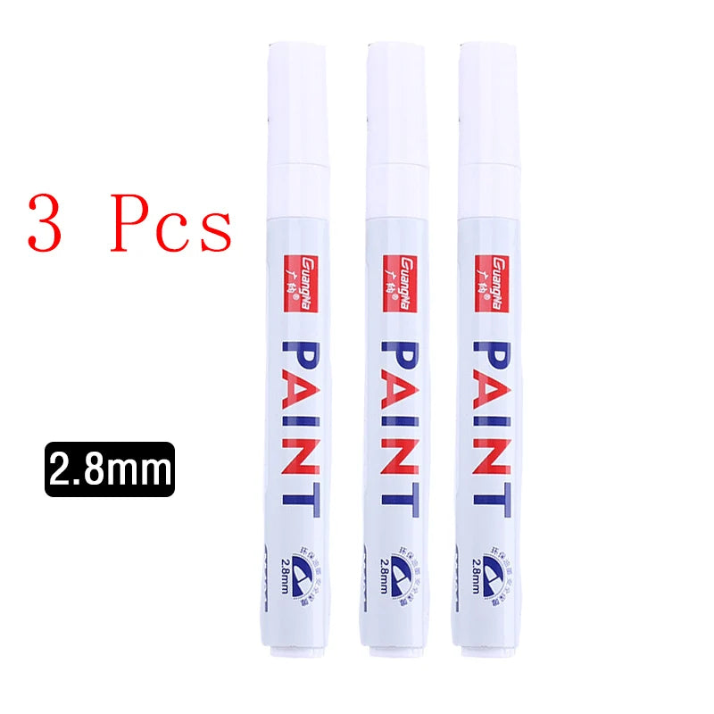 White Waterproof Marker Pens – Oily Gel Brush Set White Waterproof Marker Pens – Oily Gel Brush Set