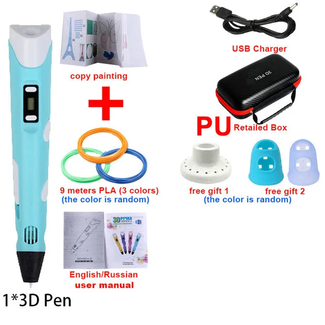 3D Printing Pen with PLA Filament & Case 3D Printing Pen with PLA Filament & Case