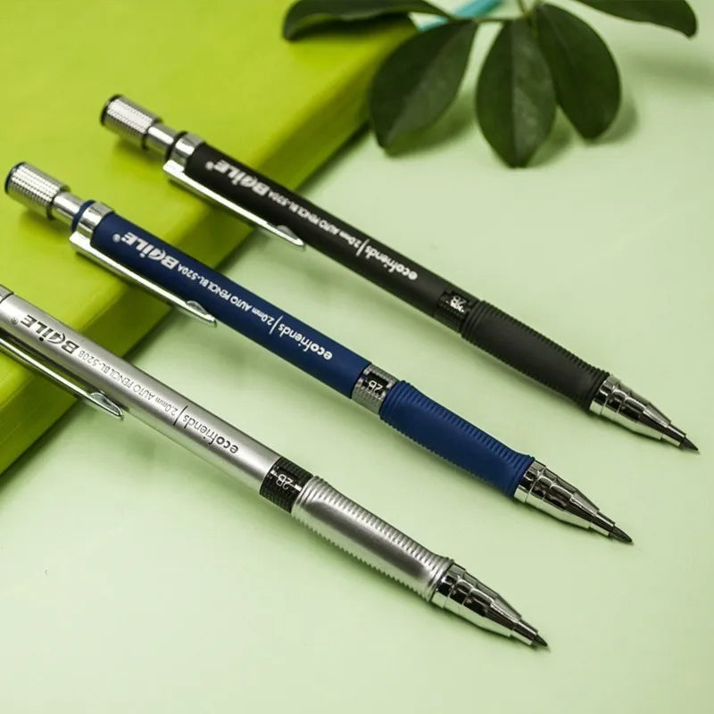 2.0mm Mechanical Pencil Set with 2B Black & Color Lead Refills 2.0mm Mechanical Pencil Set with 2B Black & Color Lead Refills
