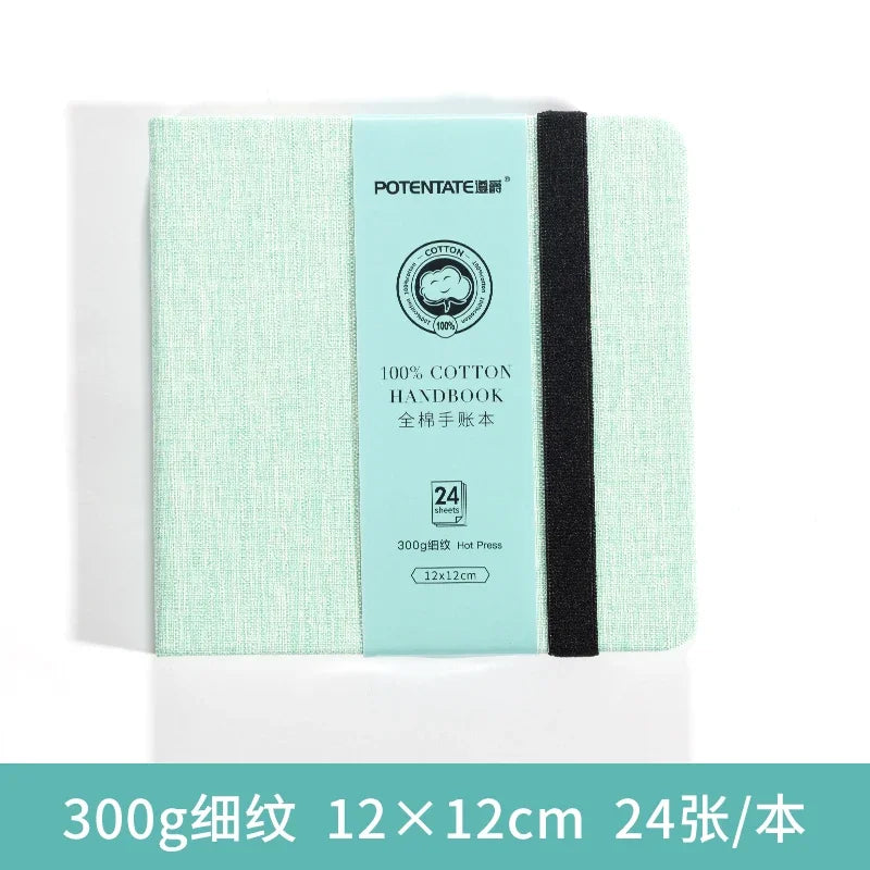 POTENTATE 100% Cotton Watercolor Paper Book – 12cm x 12cm POTENTATE 100% Cotton Watercolor Paper Book – 12cm x 12cm