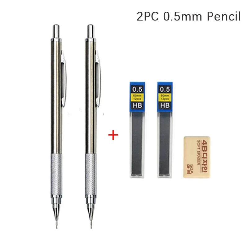 Full Metal Mechanical Pencil Set – 0.3 to 2.0mm Full Metal Mechanical Pencil Set – 0.3 to 2.0mm