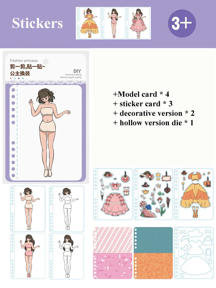 DIY Princess Poking Painting Craft Kit DIY Princess Poking Painting Craft Kit