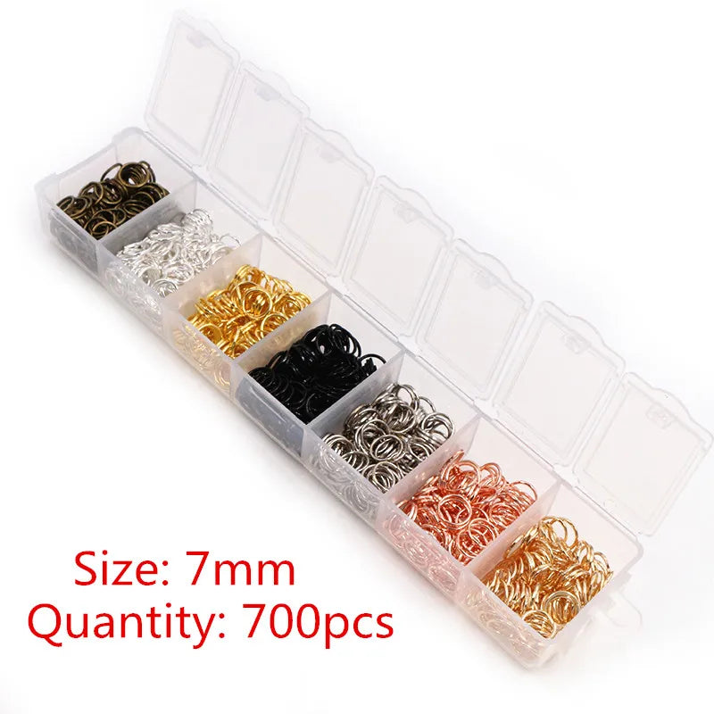 Multi-Size Open Jump Rings Set – 8 Colors, 3-10mm Multi-Size Open Jump Rings Set – 8 Colors, 3-10mm