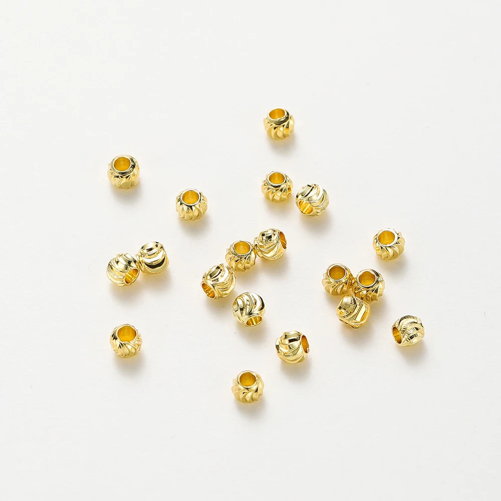 20pcs 18K Gold Plated Flower Spacer Beads 20pcs 18K Gold Plated Flower Spacer Beads