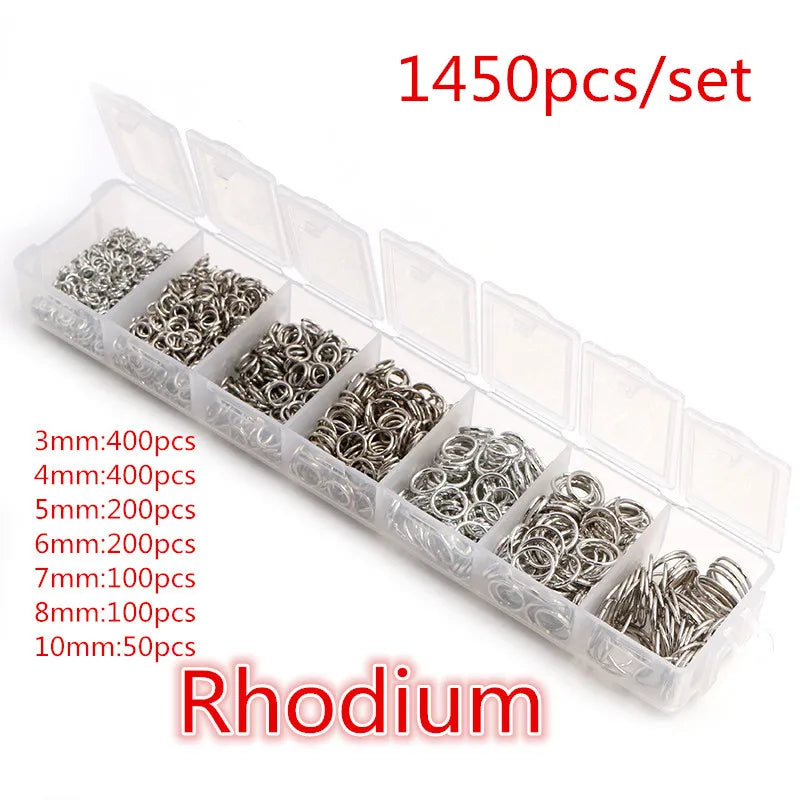 Multi-Size Open Jump Rings Set – 8 Colors, 3-10mm Multi-Size Open Jump Rings Set – 8 Colors, 3-10mm