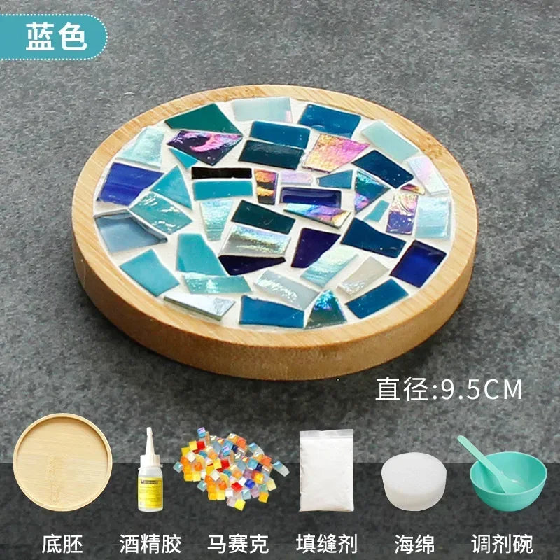 DIY Mosaic Coaster Craft Kit – Bamboo Base DIY Mosaic Coaster Craft Kit – Bamboo Base