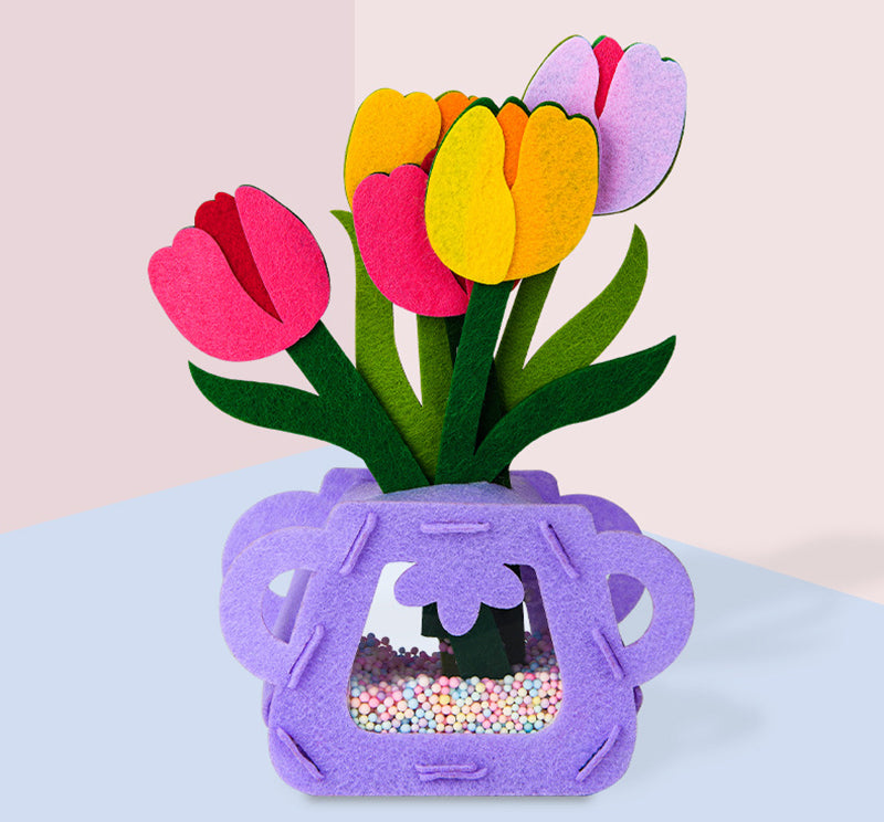 Montessori DIY Felt Flower Craft Kit Montessori DIY Felt Flower Craft Kit
