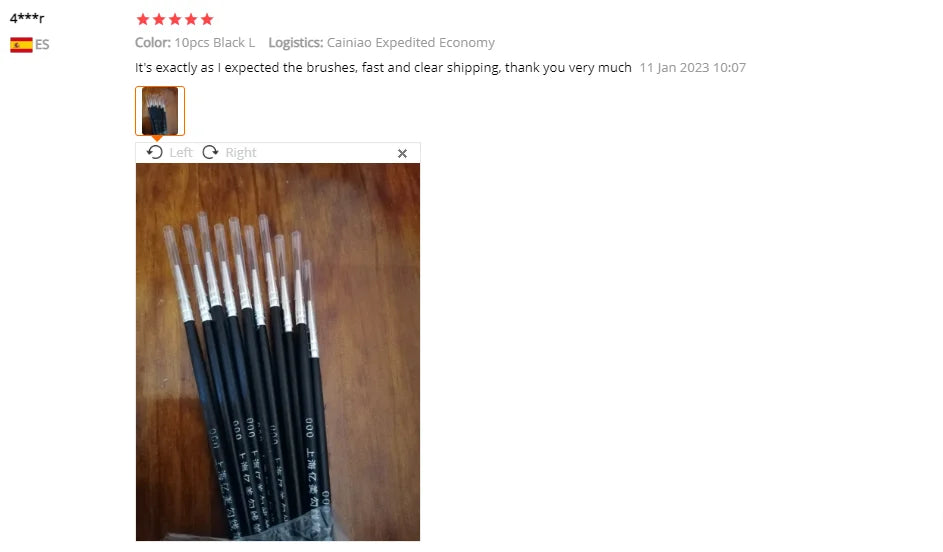 10pcs Fine Detail Paint Brush Set 10pcs Fine Detail Paint Brush Set
