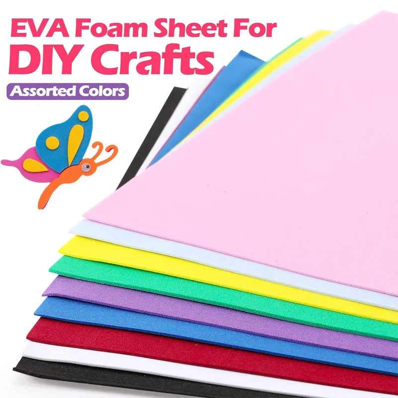 5-10pcs EVA Foam Sheets Craft Paper Set 5-10pcs EVA Foam Sheets Craft Paper Set