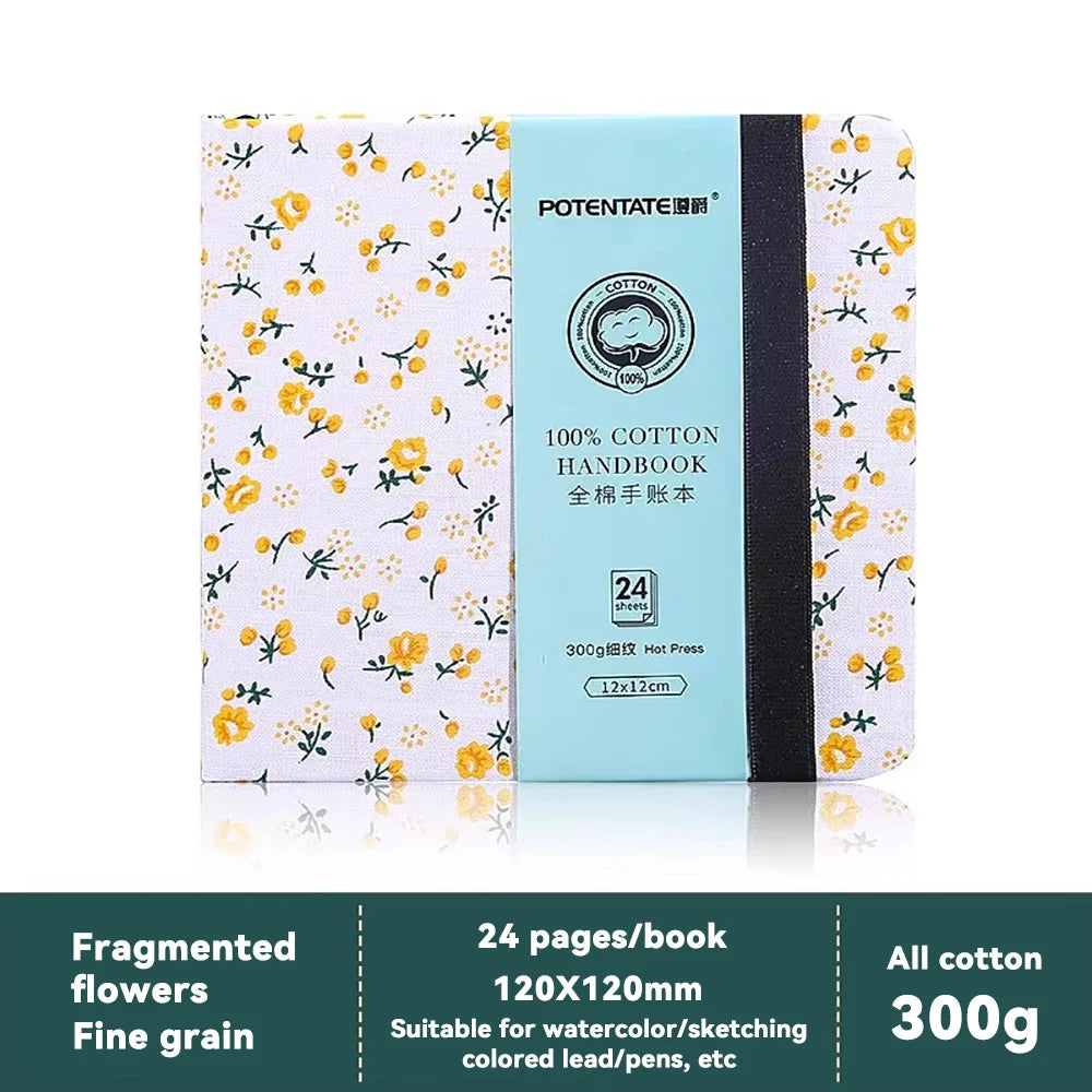 100% Cotton Square or rectangle Watercolor Sketchbook – 300gsm Cold Press Paper 100% Cotton Square or rectangle Watercolor Sketchbook – 300gsm Cold Press Paper