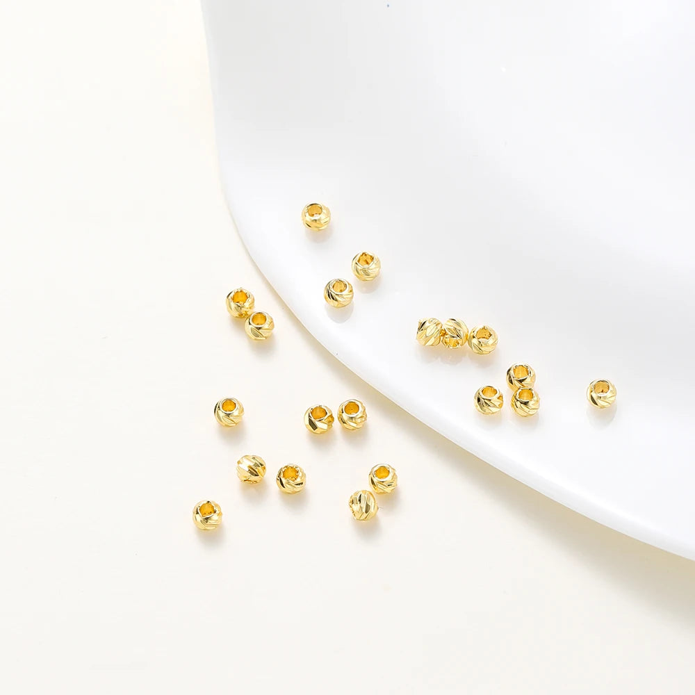 20pcs 18K Gold Plated Flower Spacer Beads 20pcs 18K Gold Plated Flower Spacer Beads