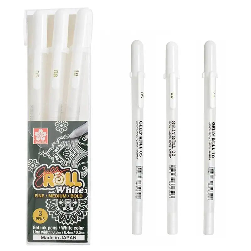SAKURA Gelly Roll White Gel Pens SAKURA Gelly Roll White Gel Pens