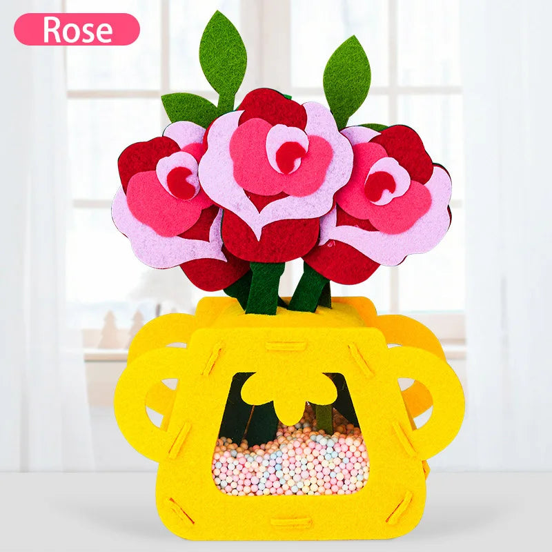 Montessori DIY Felt Flower Craft Kit Montessori DIY Felt Flower Craft Kit