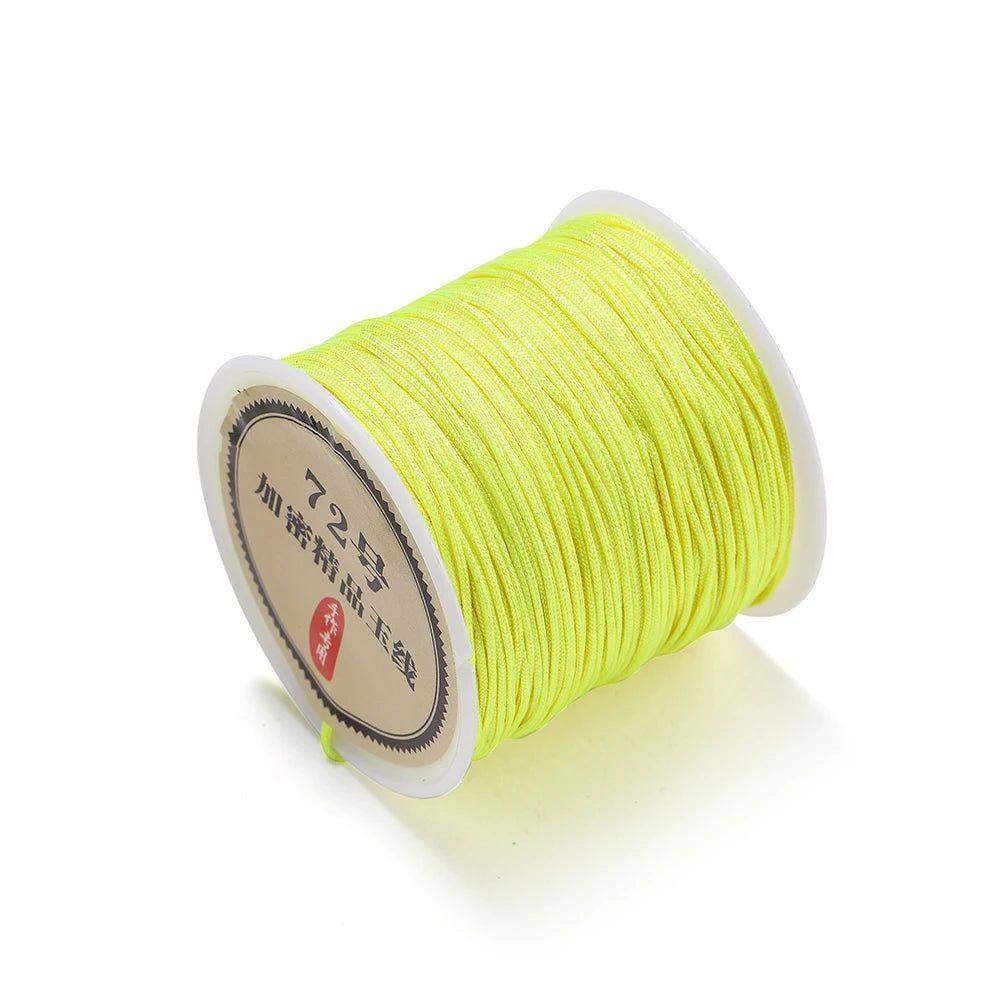 50M Nylon Chinese Knot Cord – 0.8mm Braided String for DIY Jewelry & Tassels 50M Nylon Chinese Knot Cord – 0.8mm Braided String for DIY Jewelry & Tassels