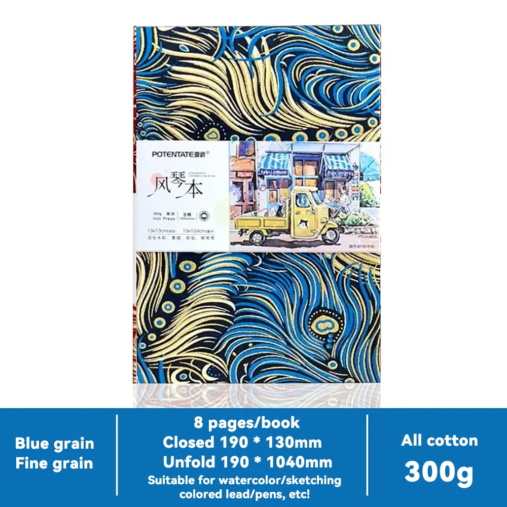 100% Cotton Square or rectangle Watercolor Sketchbook – 300gsm Cold Press Paper 100% Cotton Square or rectangle Watercolor Sketchbook – 300gsm Cold Press Paper