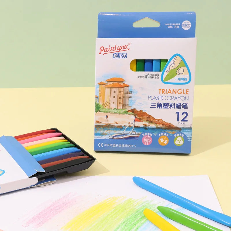 Washable Plastic Crayons – 12/18/24/36 Colors Washable Plastic Crayons – 12/18/24/36 Colors