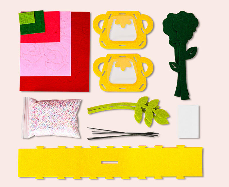Montessori DIY Felt Flower Craft Kit Montessori DIY Felt Flower Craft Kit
