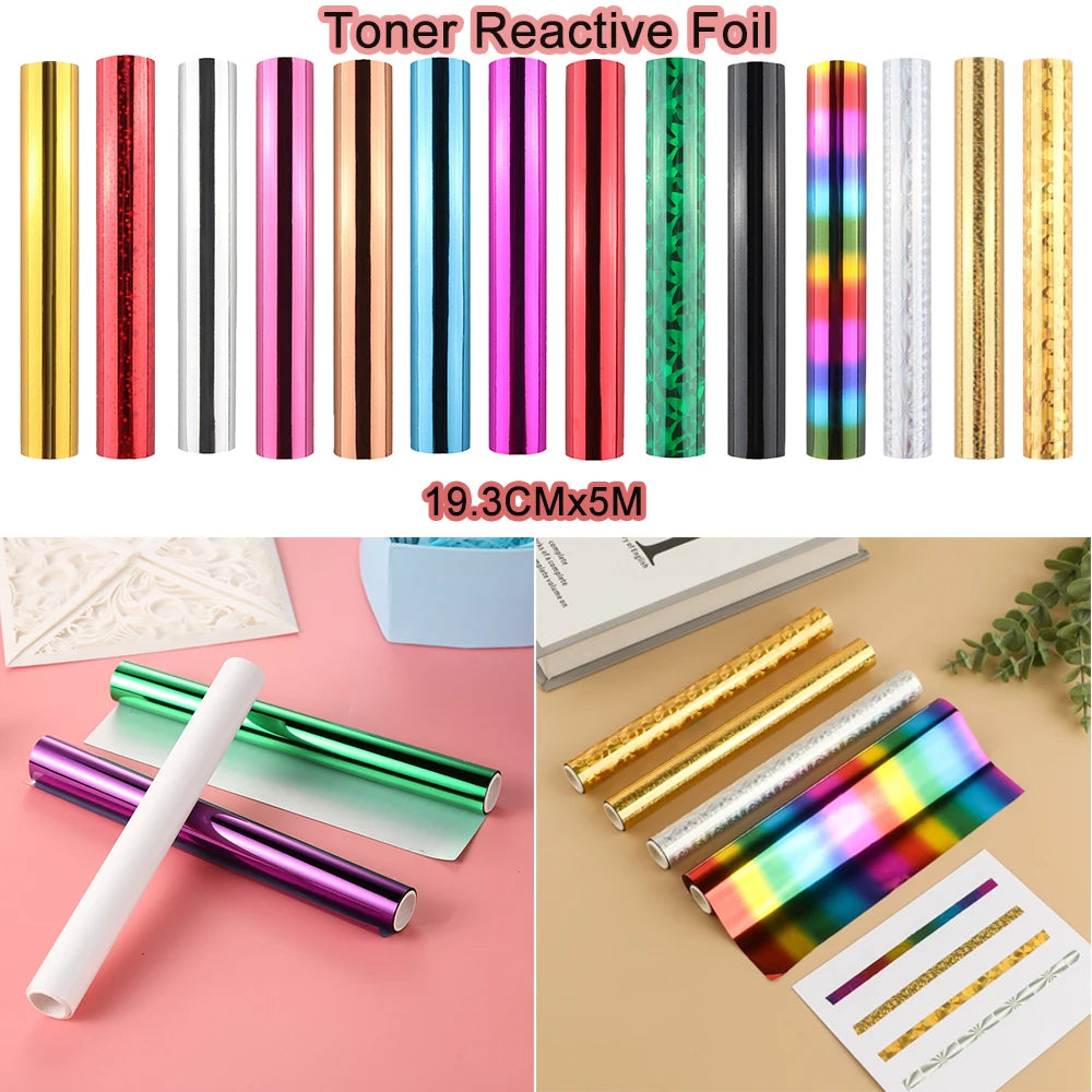 5m Toner Reactive Heat-Activated Foil for Hot Stamping 5m Toner Reactive Heat-Activated Foil for Hot Stamping