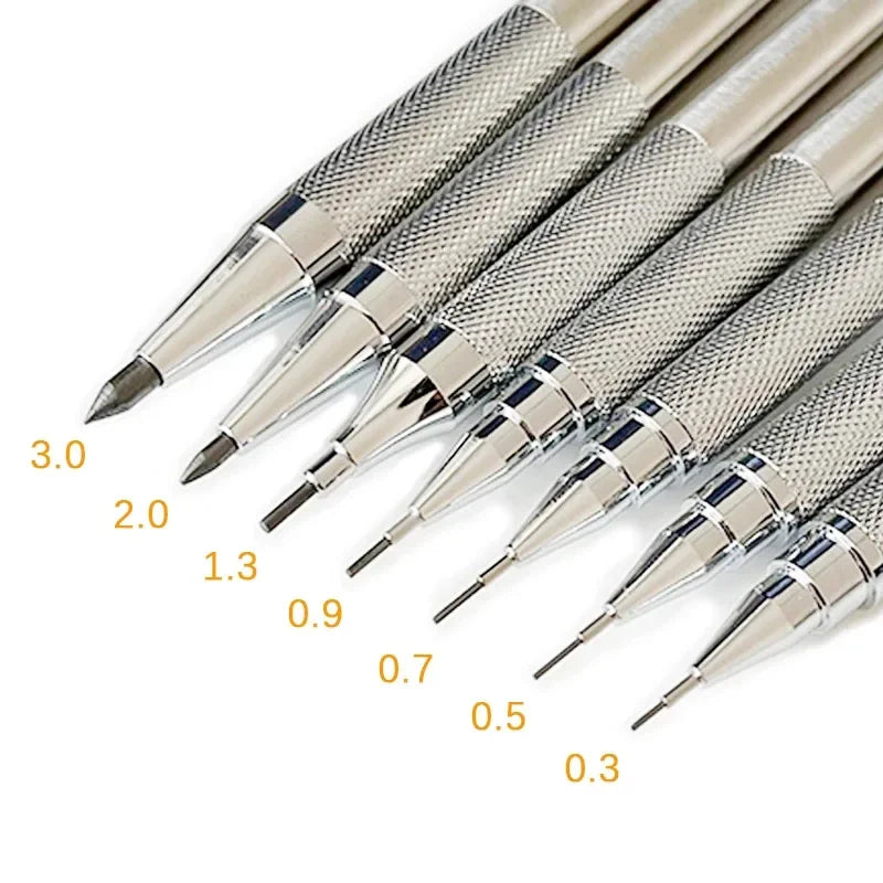 Full Metal Mechanical Pencil Set – 0.3 to 2.0mm Full Metal Mechanical Pencil Set – 0.3 to 2.0mm
