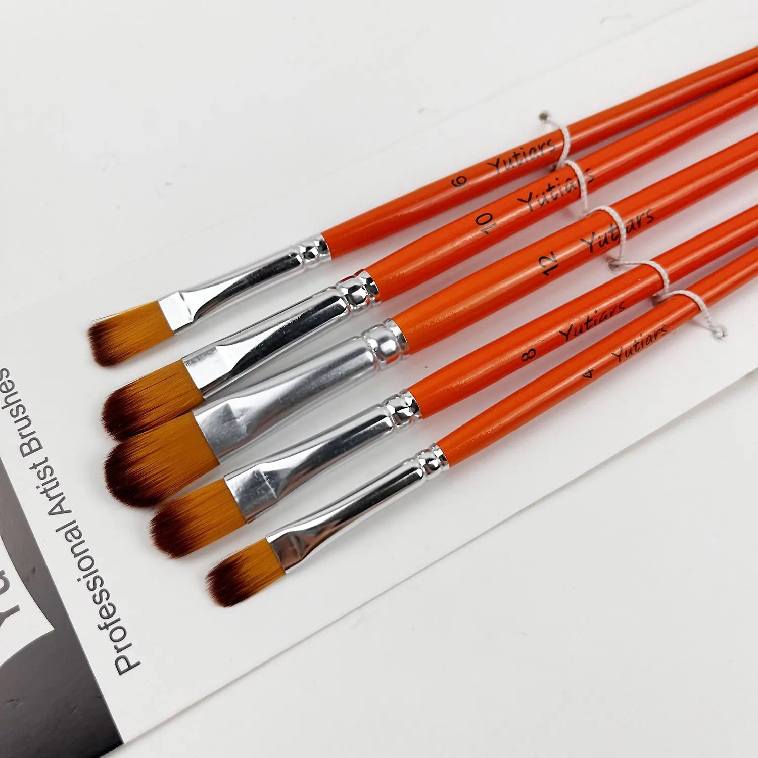 Yutiars 6pc Artist Paint Brush Set – Nylon Brushes for Watercolor, Acrylic & Oil Yutiars 6pc Artist Paint Brush Set – Nylon Brushes for Watercolor, Acrylic & Oil