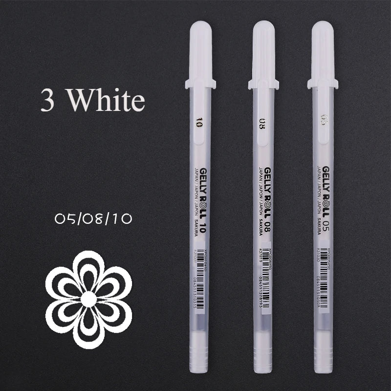 SAKURA Gelly Roll White Gel Pens SAKURA Gelly Roll White Gel Pens
