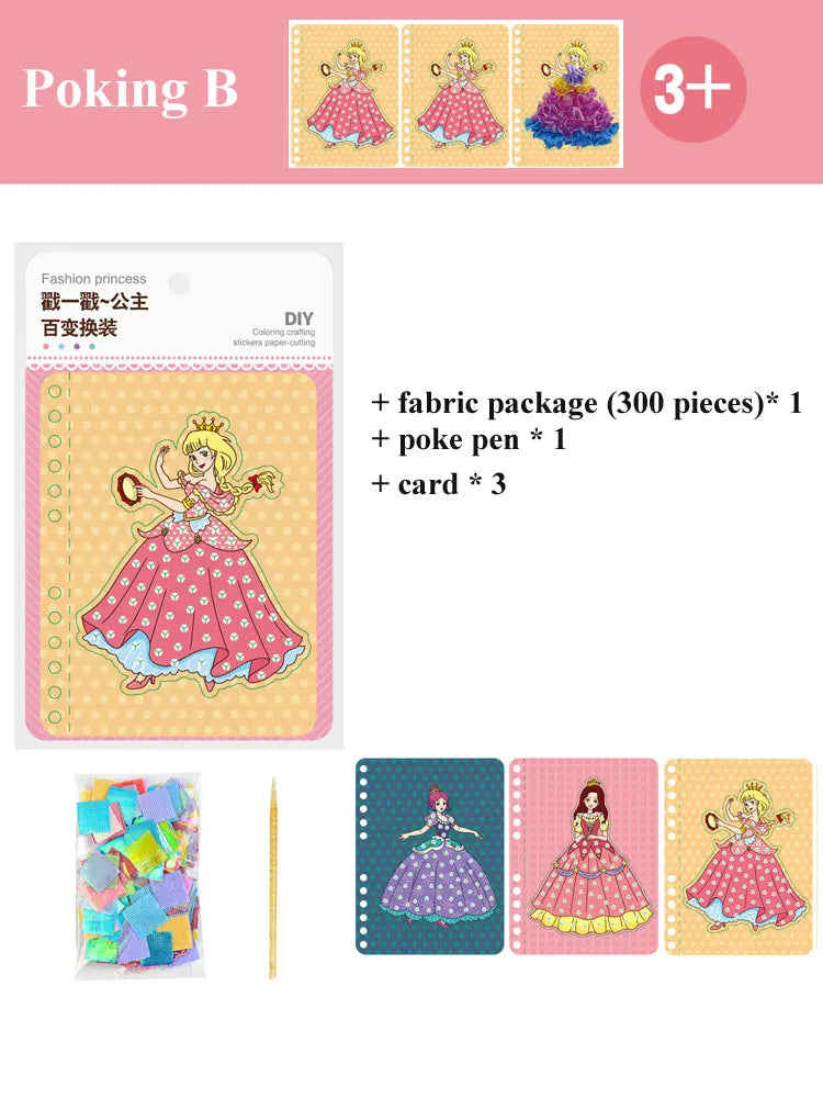 DIY Princess Poking Painting Craft Kit DIY Princess Poking Painting Craft Kit