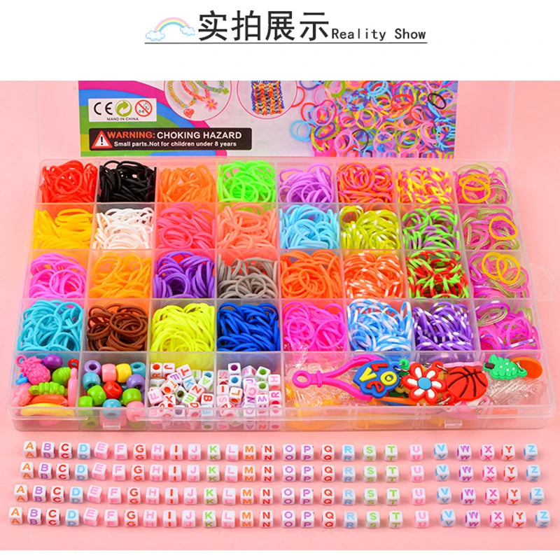 Colorful Loom Bands DIY Bracelet Kit Colorful Loom Bands DIY Bracelet Kit
