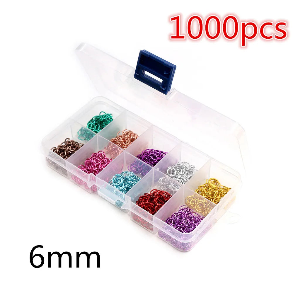 Multi-Size Open Jump Rings Set – 8 Colors, 3-10mm Multi-Size Open Jump Rings Set – 8 Colors, 3-10mm
