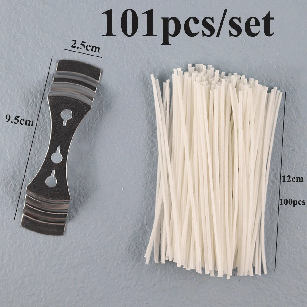 Pre-Waxed Cotton Candle Wicks – 2.6–20cm with Sustainer Tabs (Smokeless) Pre-Waxed Cotton Candle Wicks – 2.6–20cm with Sustainer Tabs (Smokeless)