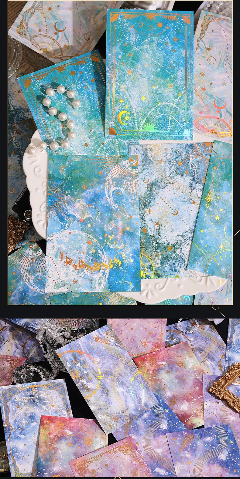 15pcs INS Dreamy Sky Theme Decorative Craft Paper 15pcs INS Dreamy Sky Theme Decorative Craft Paper