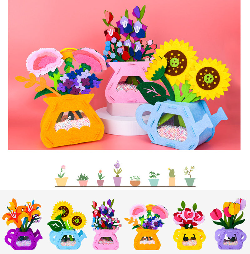 Montessori DIY Felt Flower Craft Kit Montessori DIY Felt Flower Craft Kit