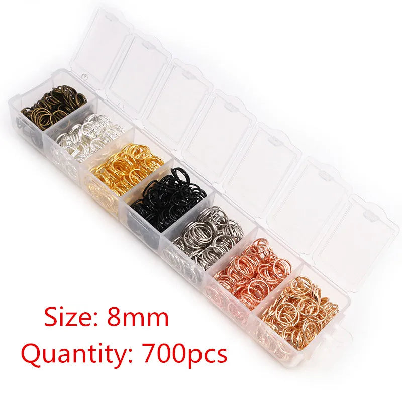 Multi-Size Open Jump Rings Set – 8 Colors, 3-10mm Multi-Size Open Jump Rings Set – 8 Colors, 3-10mm
