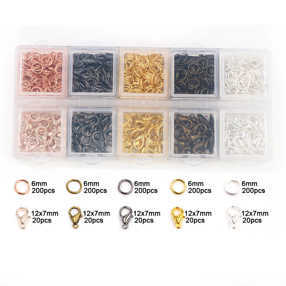 Multi-Size Open Jump Rings Set – 8 Colors, 3-10mm Multi-Size Open Jump Rings Set – 8 Colors, 3-10mm